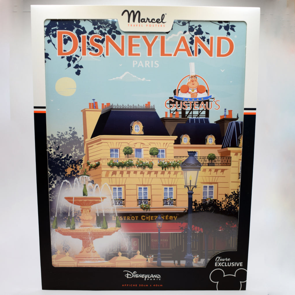 Disneyland Paris Exclusive Travel Poster by Marcel - Bistrot Chez Rémy