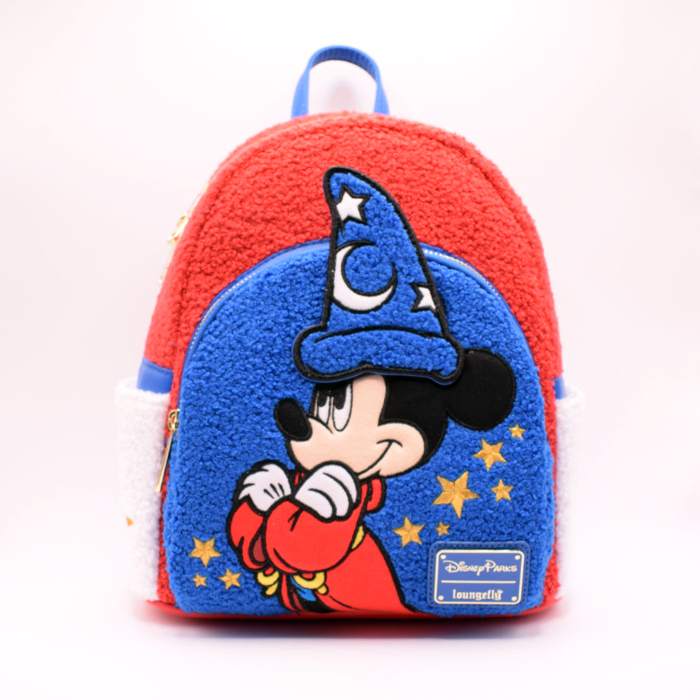 Loungefly Sorcerer Mickey Sherpa Mini Backpack