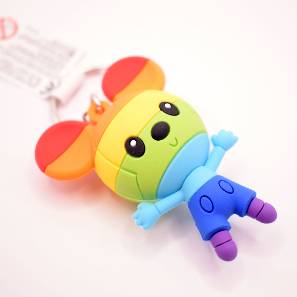 Mickey Mouse Rainbow Keyring