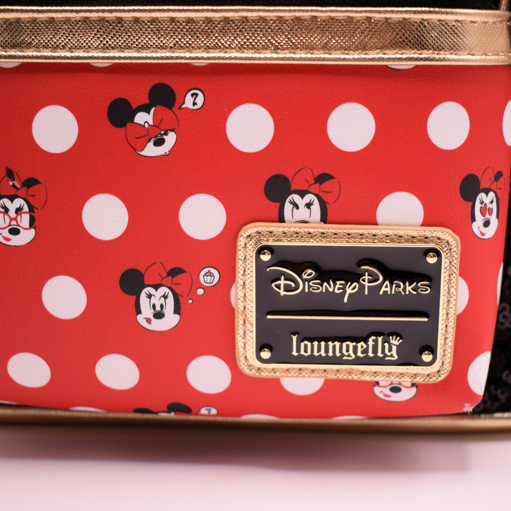 Loungefly Minnie Mouse Sequin Ears Mini Backpack
